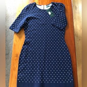 Ralph Lauren cotton blend knit dress